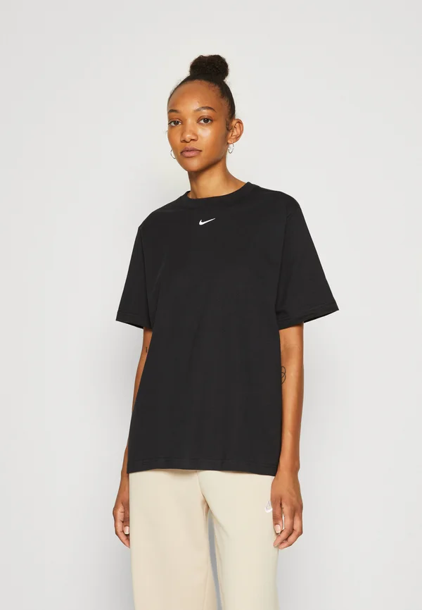 TEE - Basic T-shirt - black/white