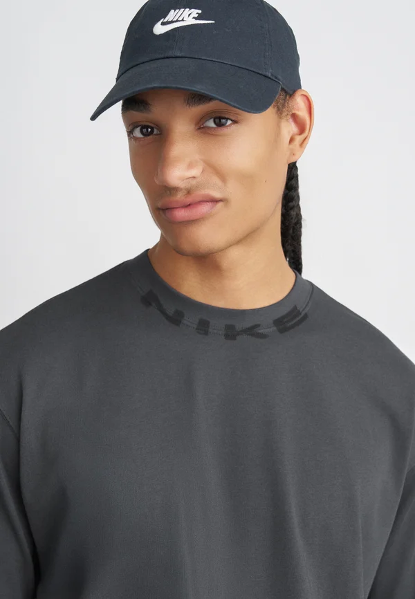 TEE COLLAR PRINT - Print T-shirt - anthracite