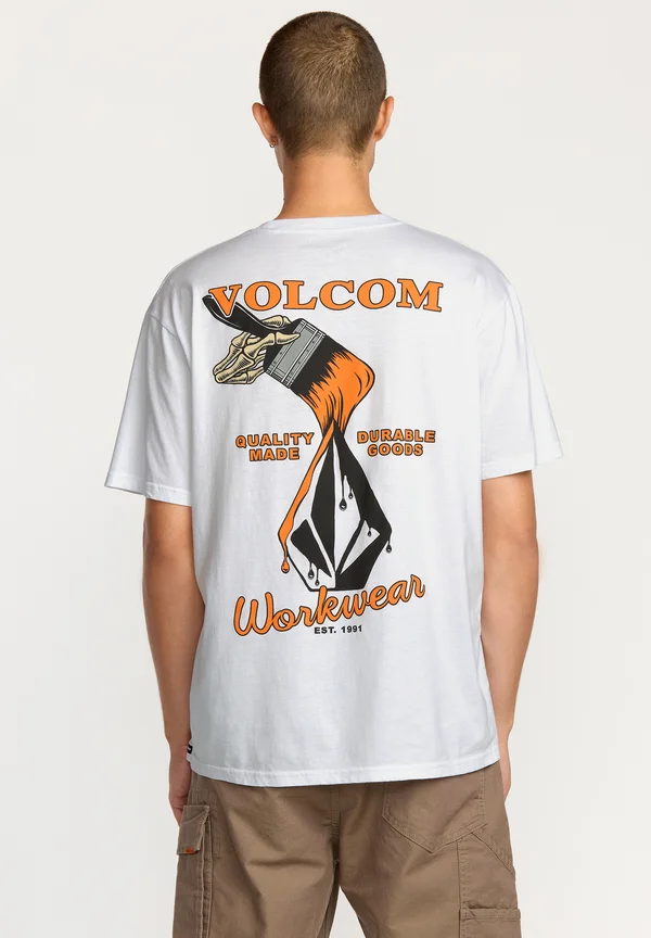 TEE ENAMEL - Print T-shirt - white