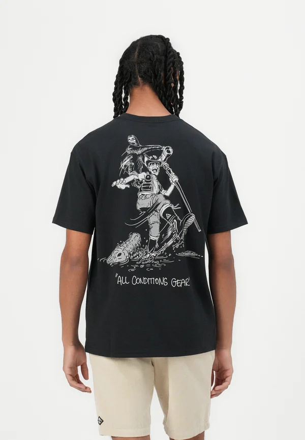TEE GUIDE - Print T-shirt - black