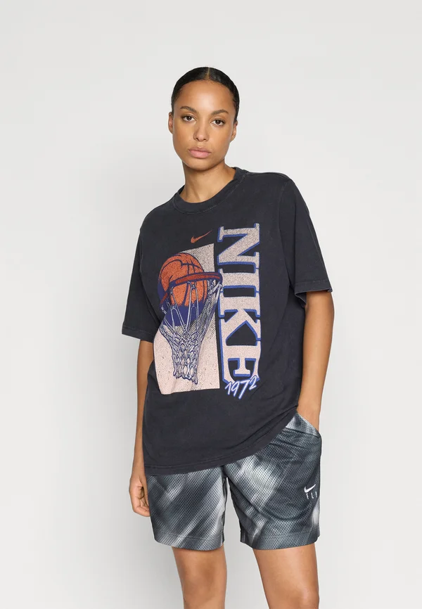 TEE LOCKUP - Print T-shirt - black