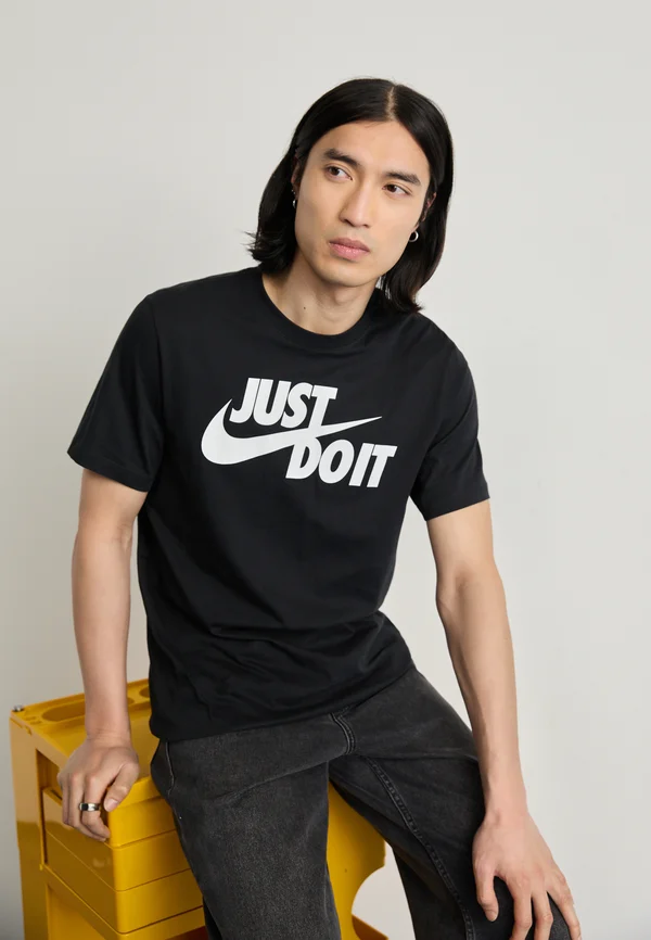 TEE  - Print T-shirt - black/white