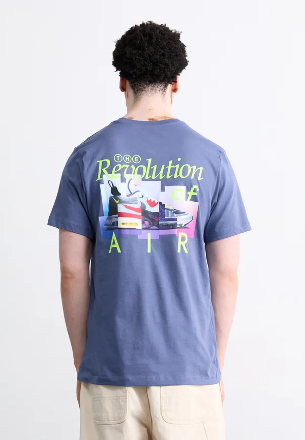 TEE - Print T-shirt - diffused blue