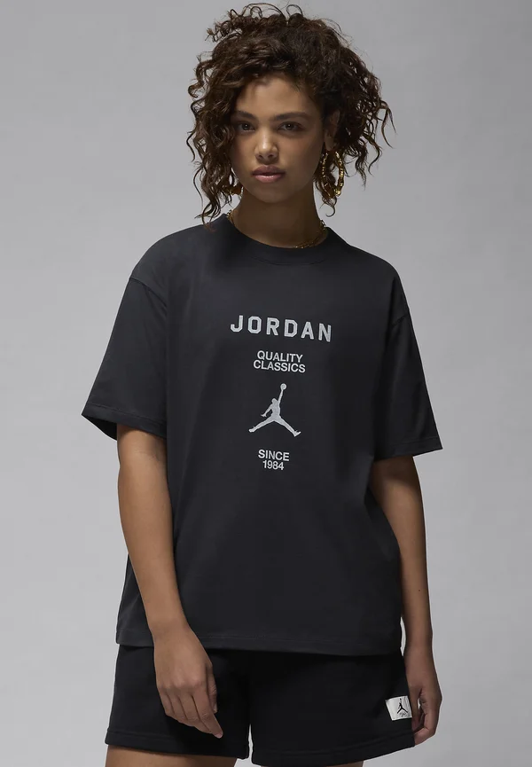 TEE - Print T-shirt - off noir sail