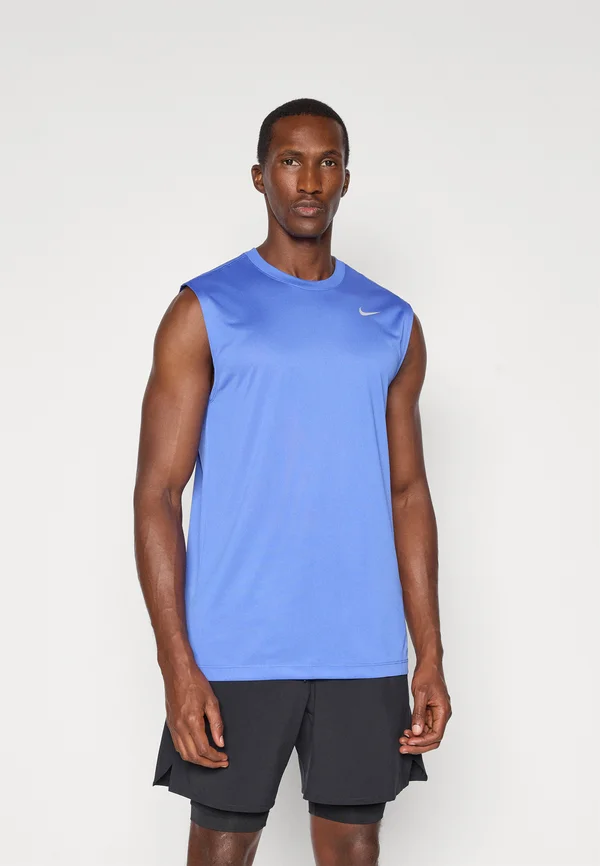 TEE RESET - Top - comet blue/matte silver-coloured