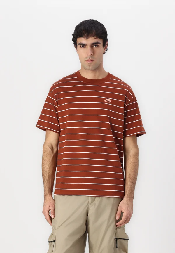 TEE STRIPE - Print T-shirt - cinnamon