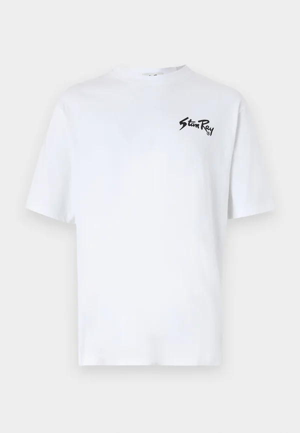 TEE UNISEX - Print T-shirt - natural/matt black