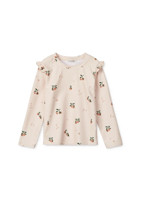 TENLEY PRINTED SWIM TEE - Rash vest - peach/sea shell