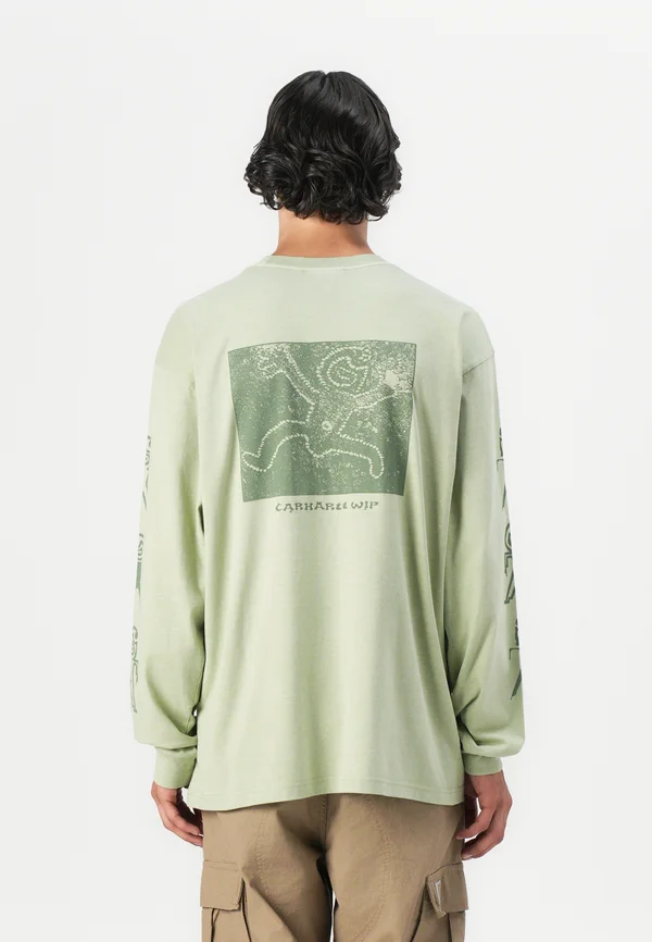 TERRESTRIAL - Long sleeved top - pale olive/dollar green
