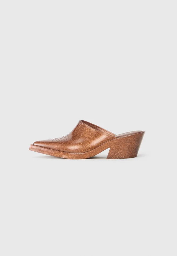 TEXAS - Mules - bronze-coloured glitter