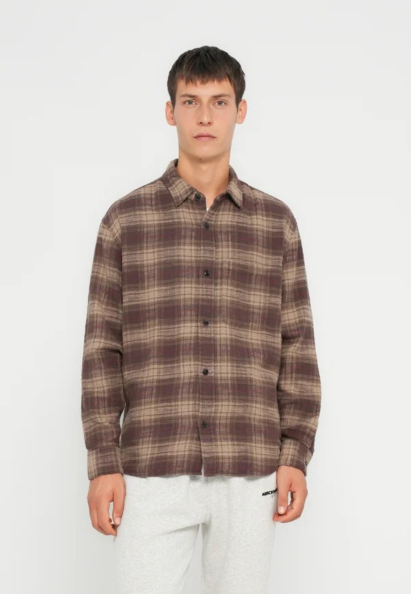TEXTURAL  - Shirt - light brown/white