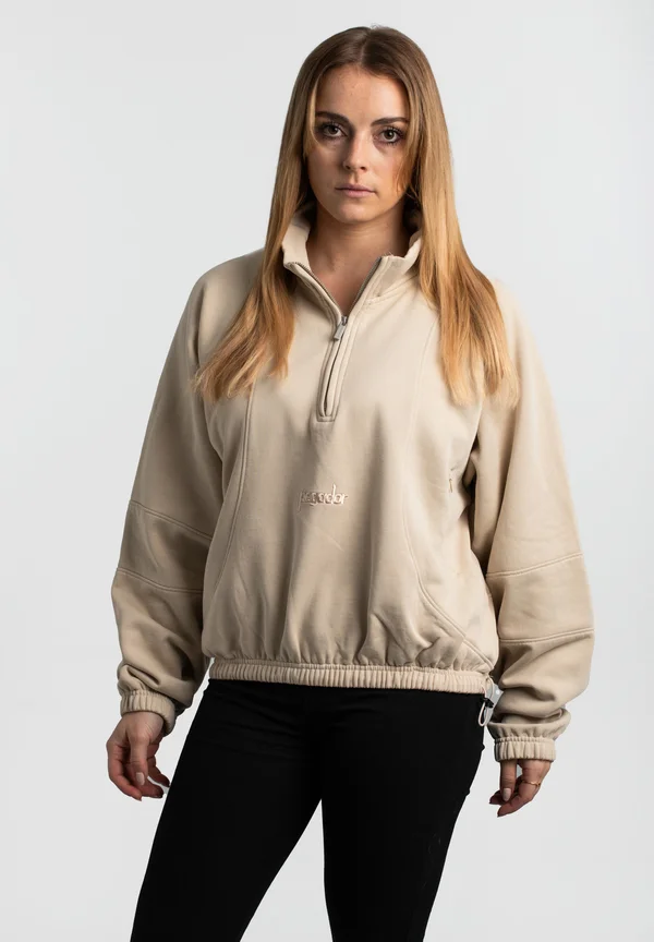 THALI HALFZIP - Sweatshirt - light beige