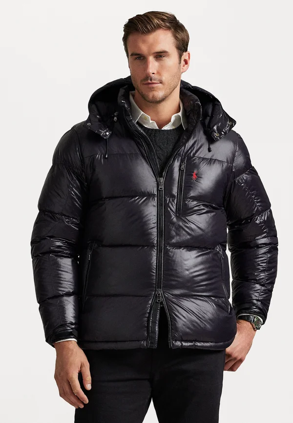 THE GORHAM GLOSSED DOWN JACKET - Down jacket - black