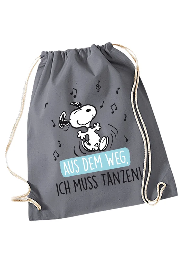 THE PEANUTS TURNBEUTEL SNOOPY - Rucksack - grau
