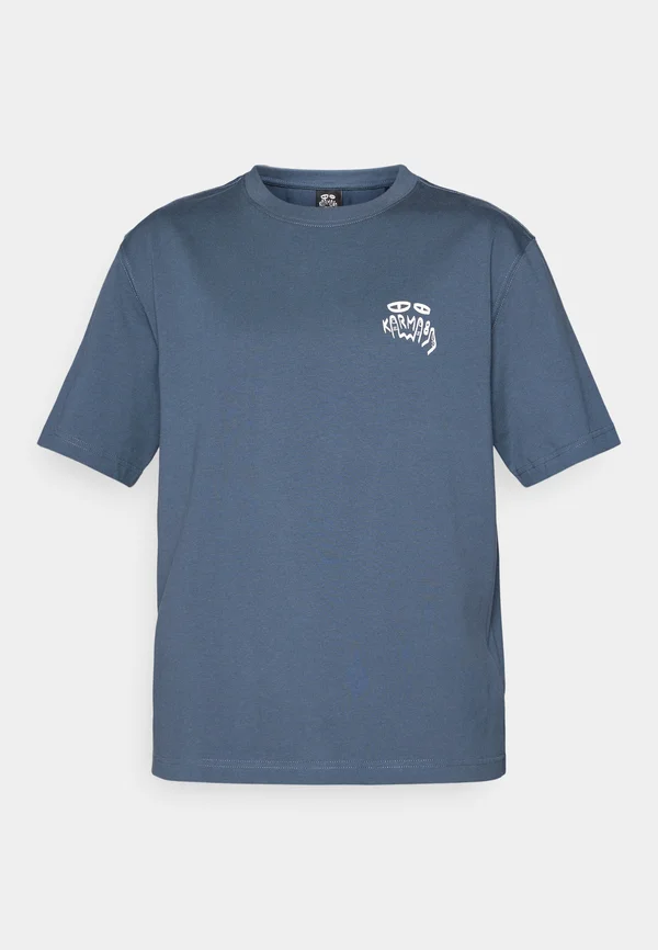 THE REAL TEE - Print T-shirt - navy