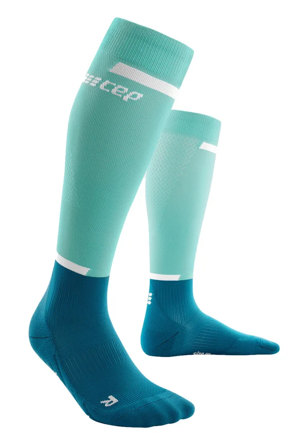 THE RUN COMPRESSION SOCKS KNEE-HIGH MEN - MADE IN GERMANY - Knee high socks - ocean petrol