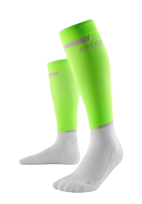 THE RUN COMPRESSION SOCKS KNEE-HIGH WOMEN - MADE IN GERMANY - Knee high socks - green white
