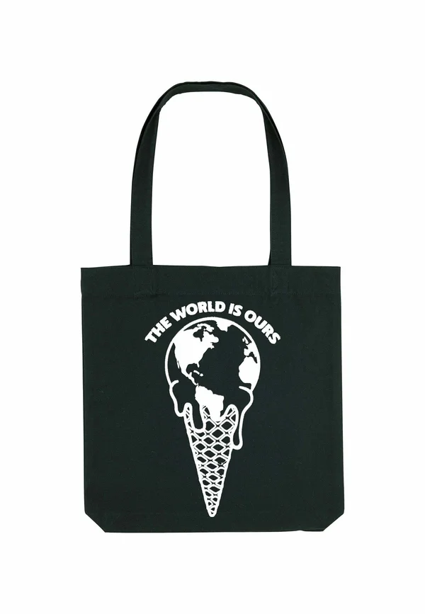 THE WORLD IS OURS PRINT - Tote bag - black