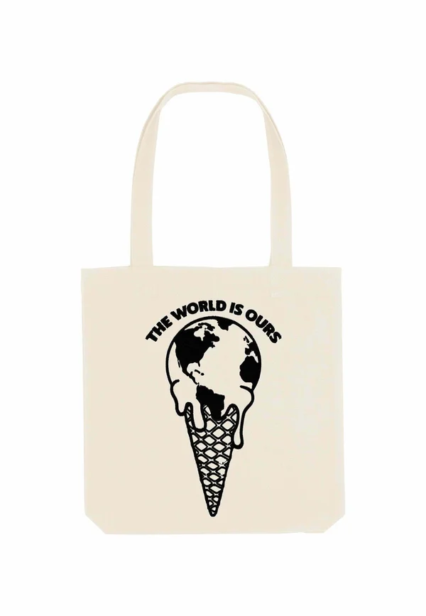 THE WORLD IS OURS PRINT - Tote bag - off-white