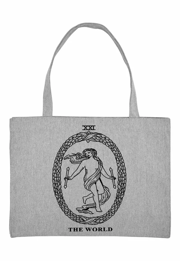 THE WORLD - Tote bag - mottled grey