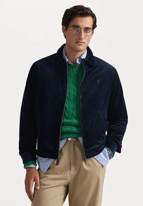 THE WYNTON CORDUROY JACKET
 - Bomber Jacket - hunter navy x