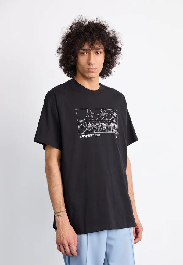 THEORY AND PRACTICE - Print T-shirt - black