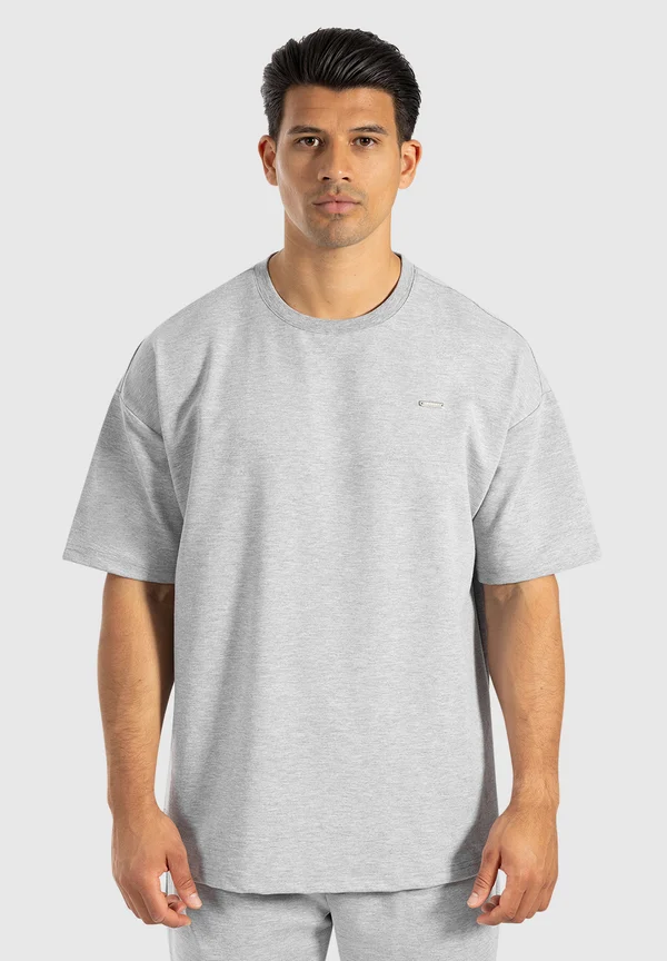 THIAGO OVERSIZE BASIC - Basic T-shirt - grau melange