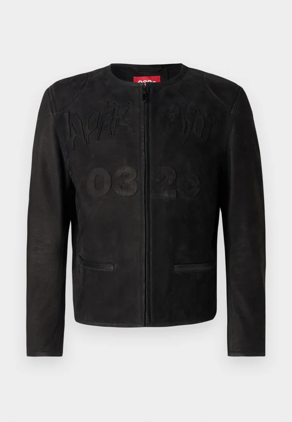 THISTLES JANKER UNISEX  - Leather jacket - black
