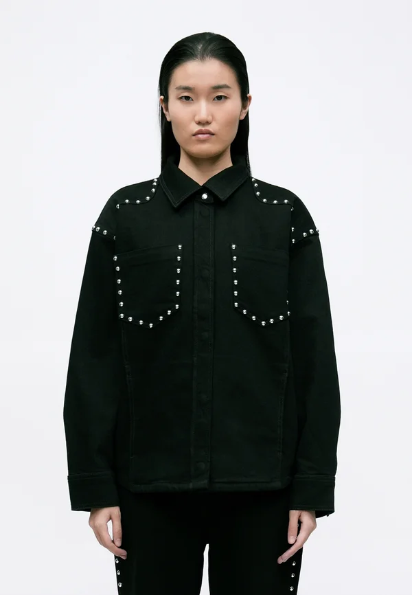 THOMAS - Denim jacket - black