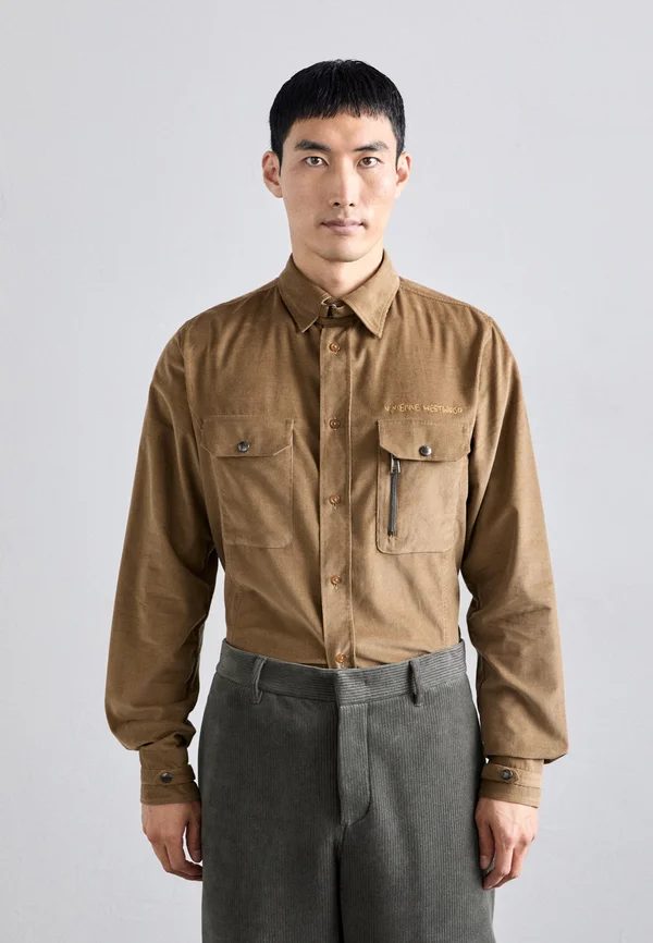 THOMAS - Shirt - tobacco