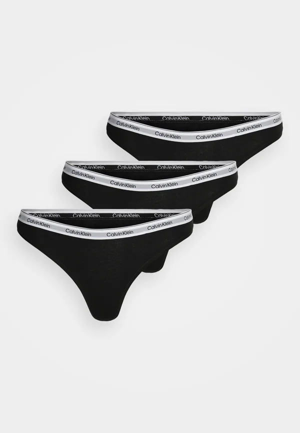 THONG LOGO ICON 3 PACK  - Thong - schwarz