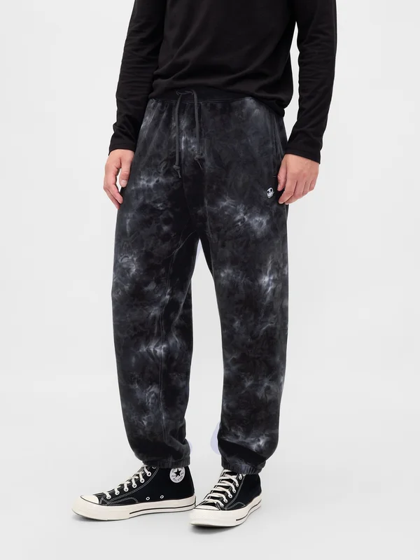 TIE DYE UNISEX - Tracksuit bottoms - moonless night