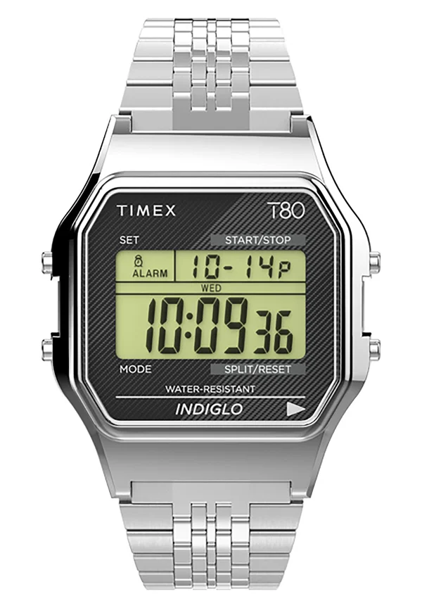 TIMEX T80 - Digital watch - silver-coloured