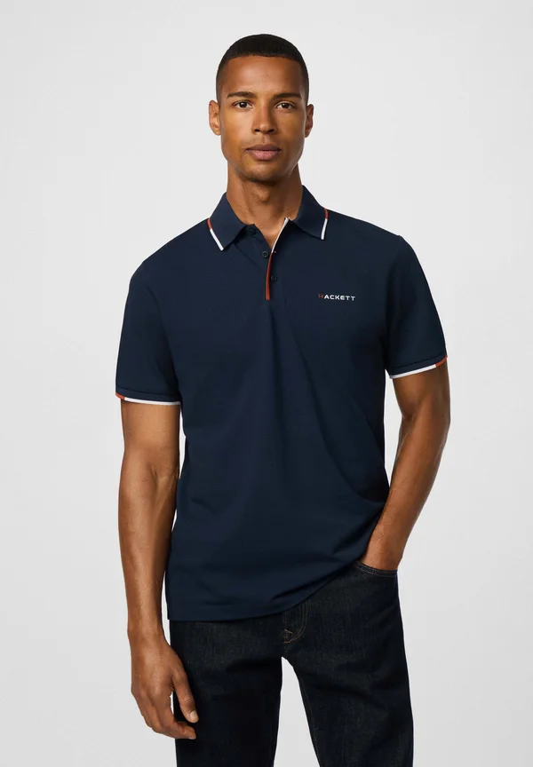 TIPPED CLR PLACKET - Polo shirt - navy