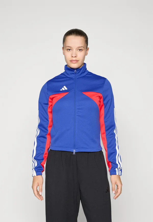 TIRO  - Training jacket - semi lucid blue/pure ruby/white