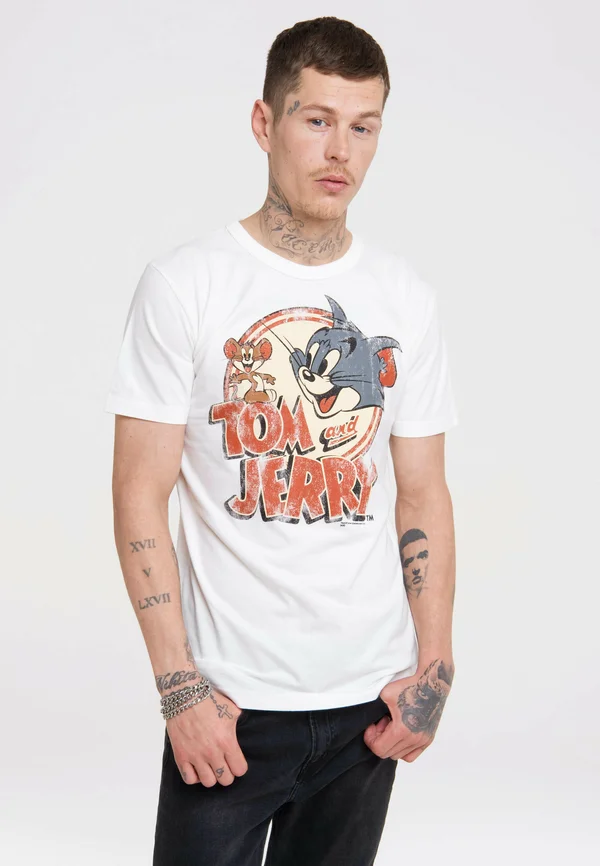TOM & JERRY - Print T-shirt - weiß
