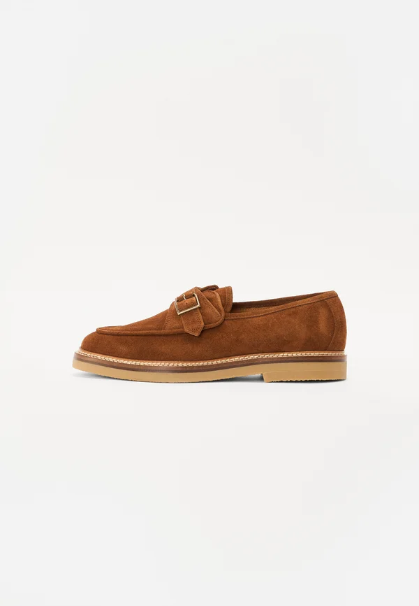 TOMMY - Slip-ons - brown suede calf leather
