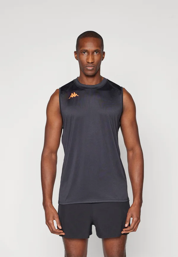 Top - black/neon coral