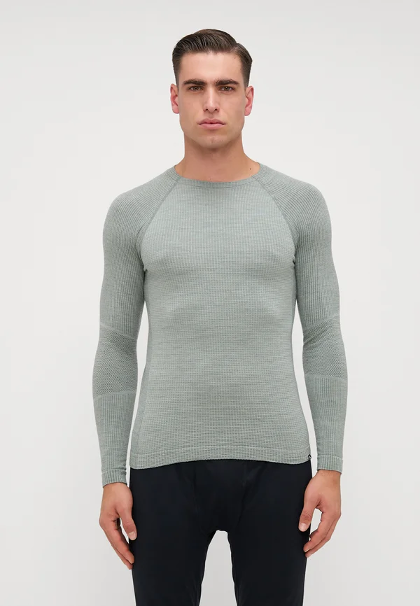 TOP CREW NECK SEAMLESS PERFORMANCE - Undershirt - shadow