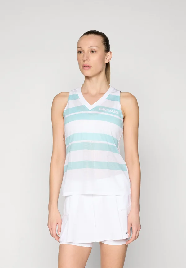 Top - white/light blue