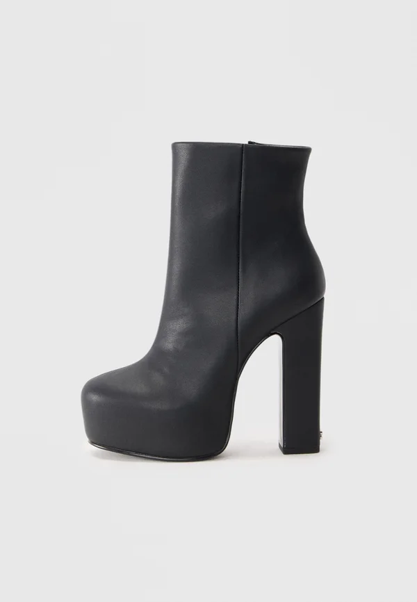TORCHER - High heeled ankle boots - black