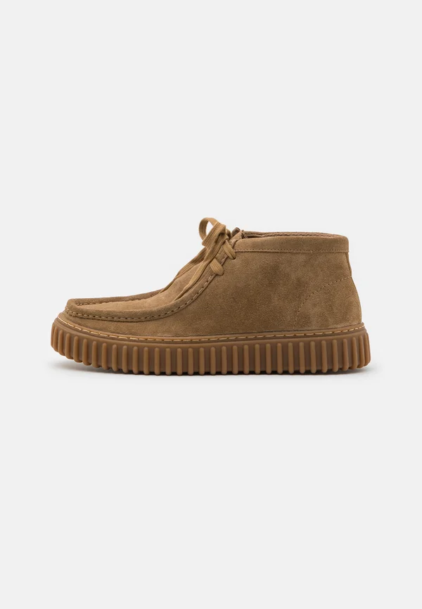 TORHILL HI - Lace-up ankle boots - dark sand