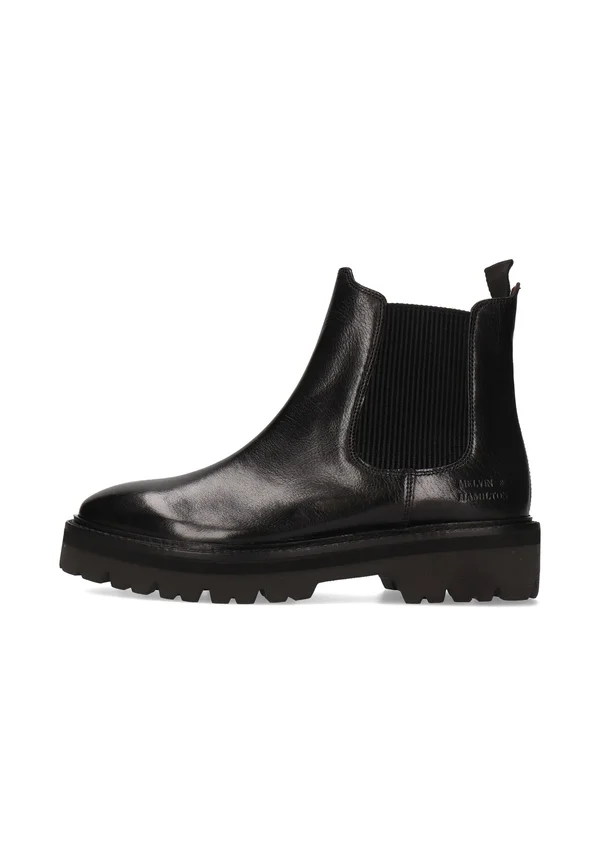 TORINO STONE LOOP - Platform ankle boots - zwart