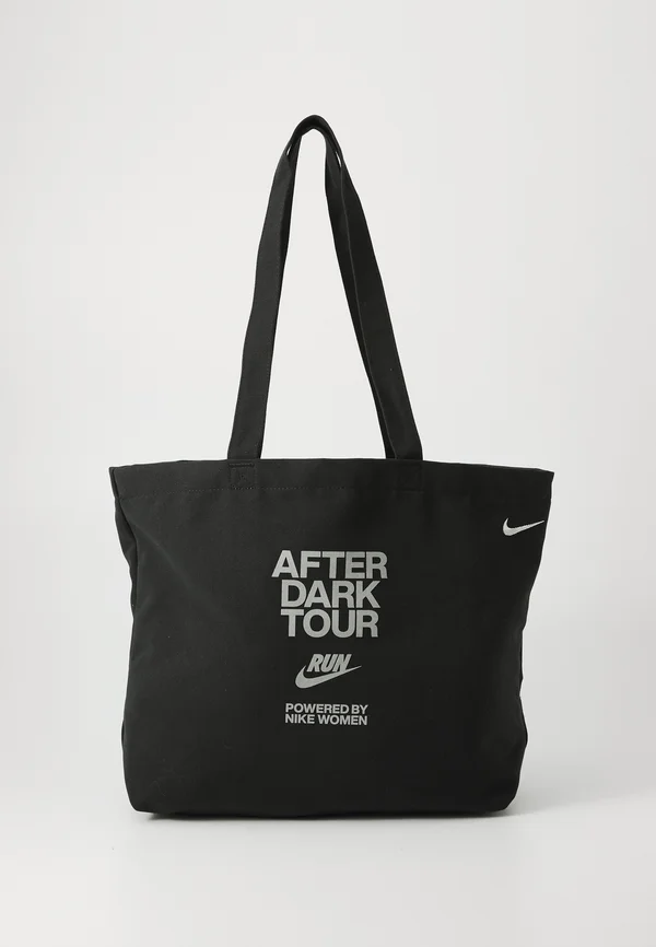 TOTE UNISEX - Tote bag - black/silver-coloured