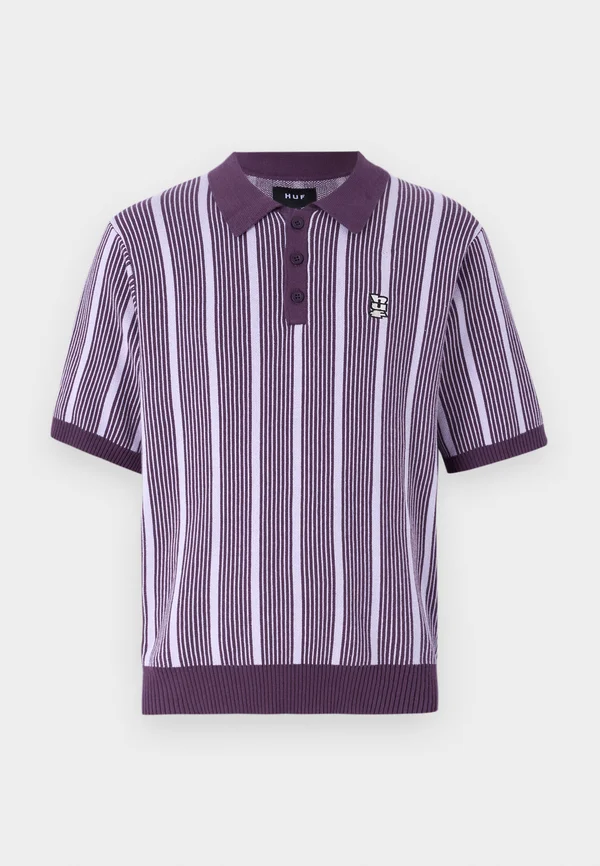 TRACE STRIPE TOP UNISEX - Polo shirt - dust purple