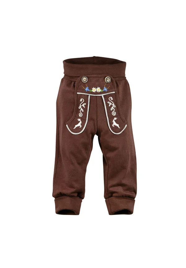 TRACHTEN LAUF - Trousers - braun