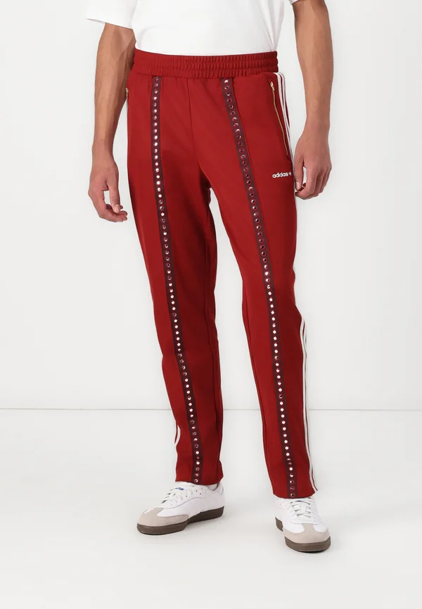 TRACK PANT UNISEX - Tracksuit bottoms - rust red