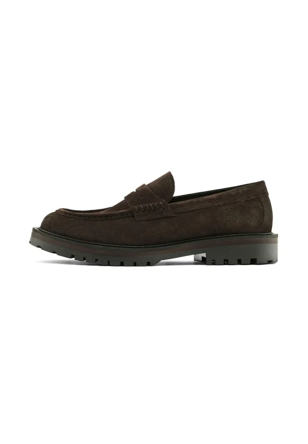 TRACK PENNY LOAFERS - Slip-ons - dark brown