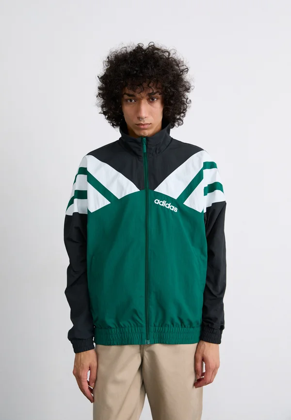TRACK  - Summer jacket - collegiate green/black