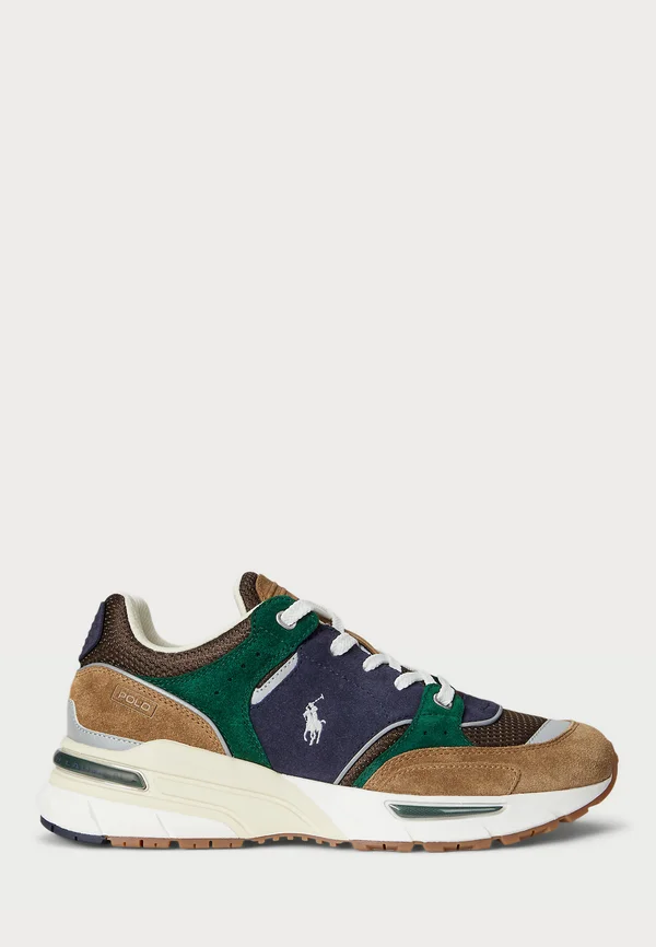 TRACKSTER 250 SUEDE & MESH SNEAKER - Trainers - desert tan/navy/multi
